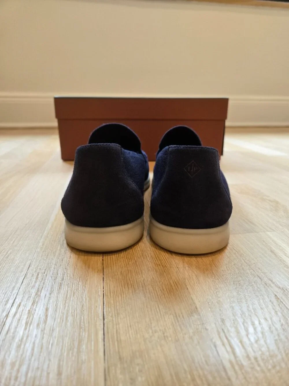 Loro Piana Blue Navy Knitted Summer Walk Loafers